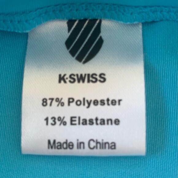 K-Swiss Running Shorts Sz M Women's Athletic Bottoms Lightweight Brand Turquoise - Picture 6 of 9